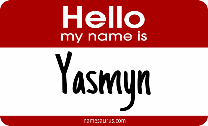 Hello my name is Yasmyn png download