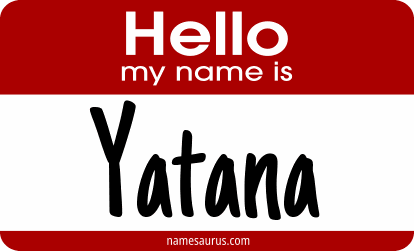 Hello my name is Yatana png download