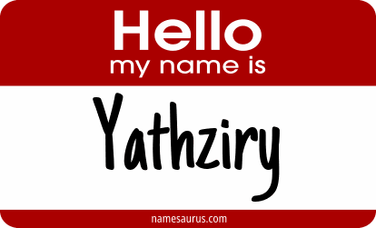 Hello my name is Yathziry png download