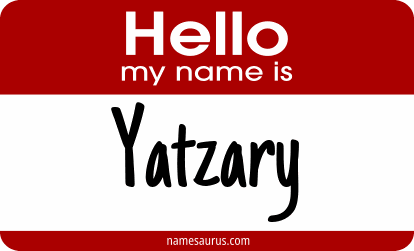 Hello my name is Yatzary png download