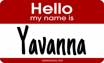 Hello my name is Yavanna png download