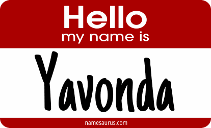 Hello my name is Yavonda png download