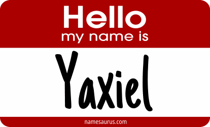 Hello my name is Yaxiel png download
