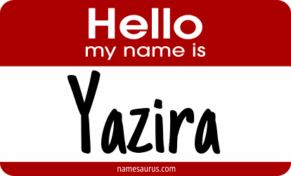 Hello my name is Yazira png download