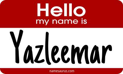 Hello my name is Yazleemar png download