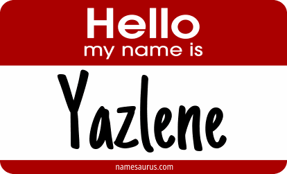Hello my name is Yazlene png download