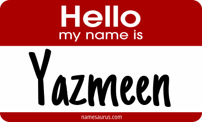 Hello my name is Yazmeen png download