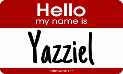 Hello my name is Yazziel png download