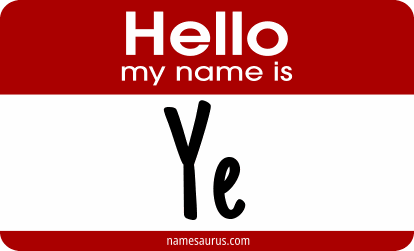 Hello my name is Ye png download