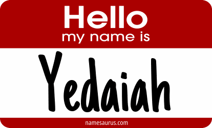 Hello my name is Yedaiah png download