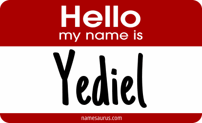 Hello my name is Yediel png download