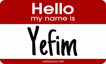 Hello my name is Yefim png download