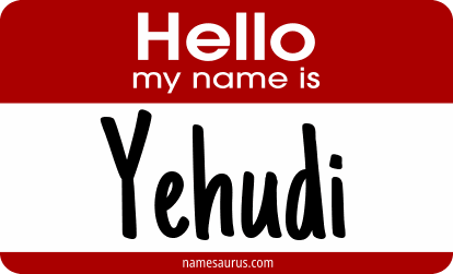 Hello my name is Yehudi png download