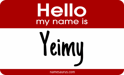 Hello my name is Yeimy png download