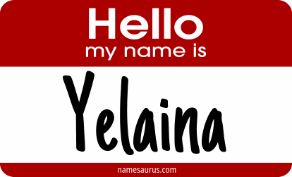 Hello my name is Yelaina png download