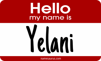 Hello my name is Yelani png download