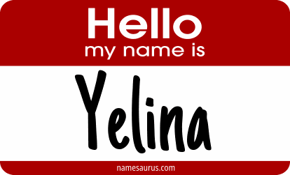 Hello my name is Yelina png download