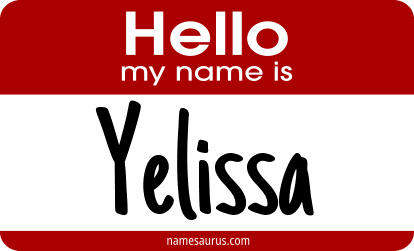 Hello my name is Yelissa png download