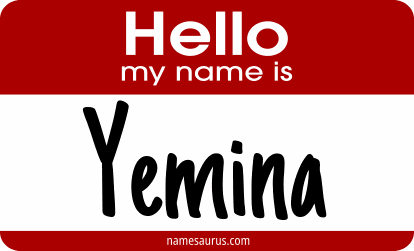 Hello my name is Yemina png download