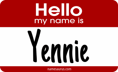 Hello my name is Yennie png download