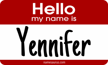 Hello my name is Yennifer png download