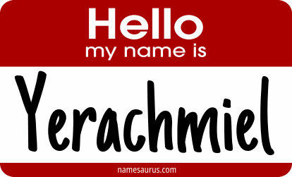Hello my name is Yerachmiel png download