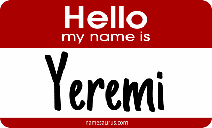 Hello my name is Yeremi png download