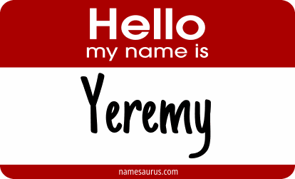 Hello my name is Yeremy png download