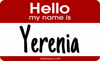 Hello my name is Yerenia png download