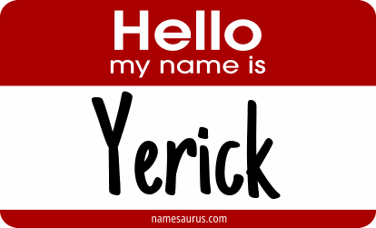 Hello my name is Yerick png download