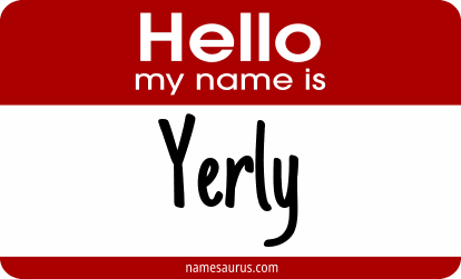 Hello my name is Yerly png download