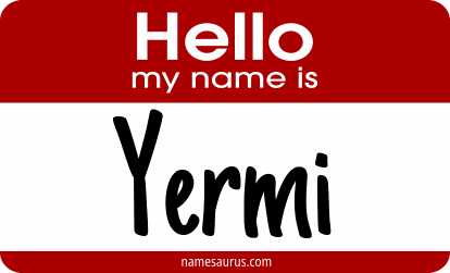 Hello my name is Yermi png download