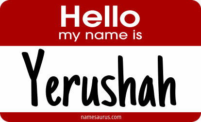 Hello my name is Yerushah png download