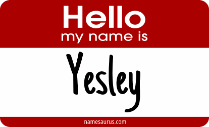 Hello my name is Yesley png download