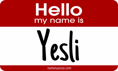 Hello my name is Yesli png download
