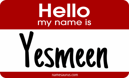 Hello my name is Yesmeen png download