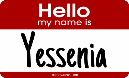 Hello my name is Yessenia png download