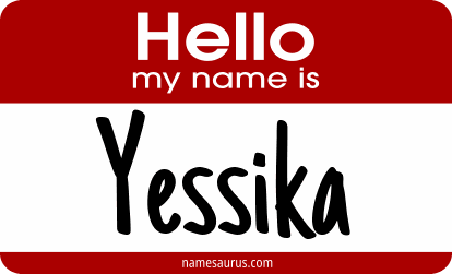 Hello my name is Yessika png download