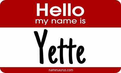 Hello my name is Yette png download