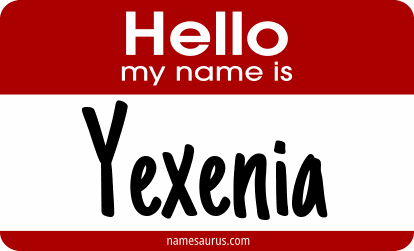 Hello my name is Yexenia png download