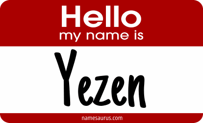 Hello my name is Yezen png download