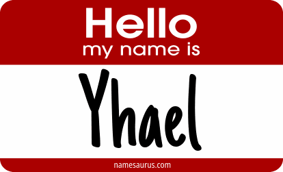 Hello my name is Yhael png download