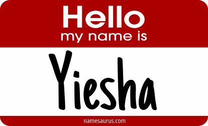 Hello my name is Yiesha png download