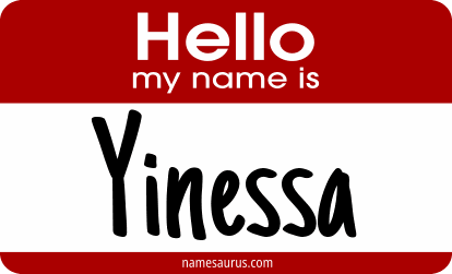 Hello my name is Yinessa png download