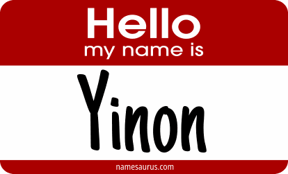 Hello my name is Yinon png download