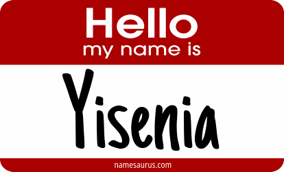 Hello my name is Yisenia png download