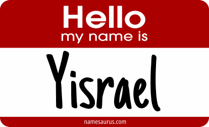 Hello my name is Yisrael png download