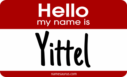 Hello my name is Yittel png download