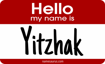 Hello my name is Yitzhak png download