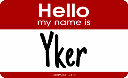 Hello my name is Yker png download